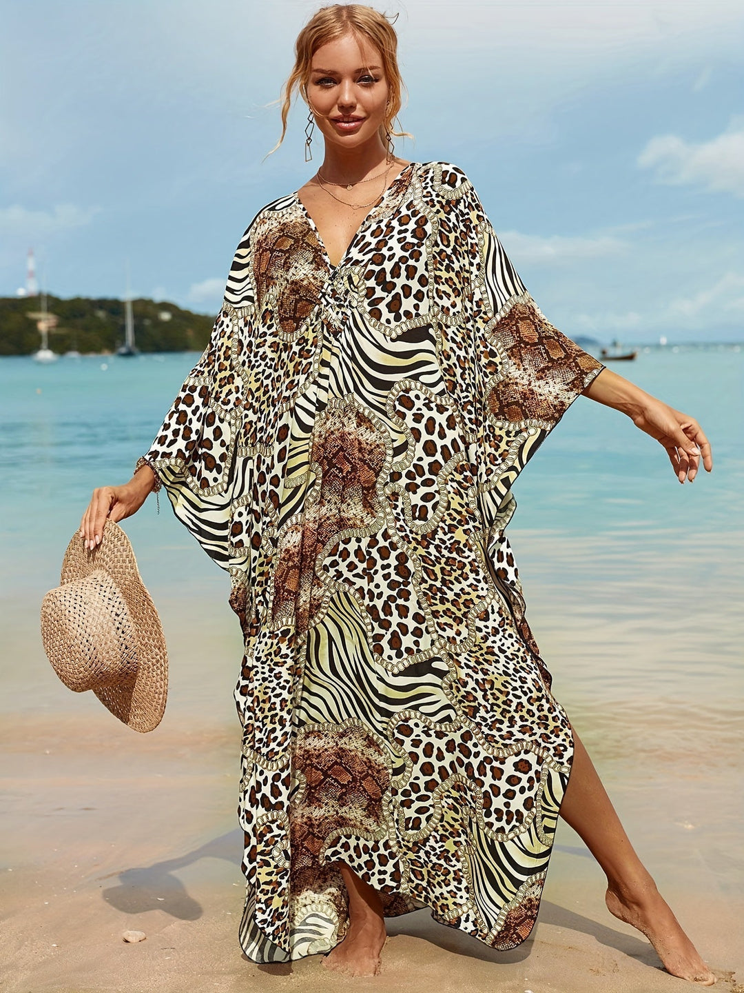 🌴 Tropisches Kleid aus Bambusfaser 🌴