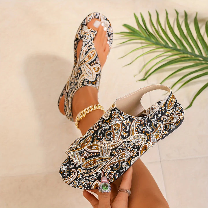 Riley - Vintage-Böhmische Sandalen