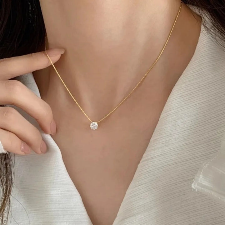 Cléa Moissanit Edelstein Kette