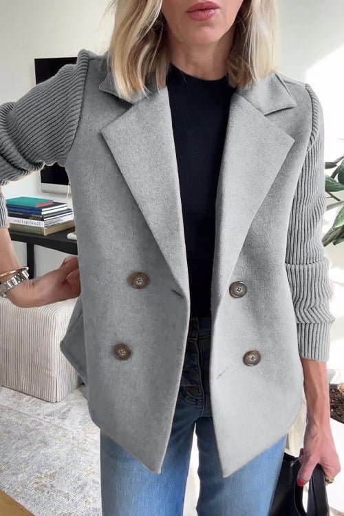 Vianne | Eleganter Blazer mit Strickärmeln