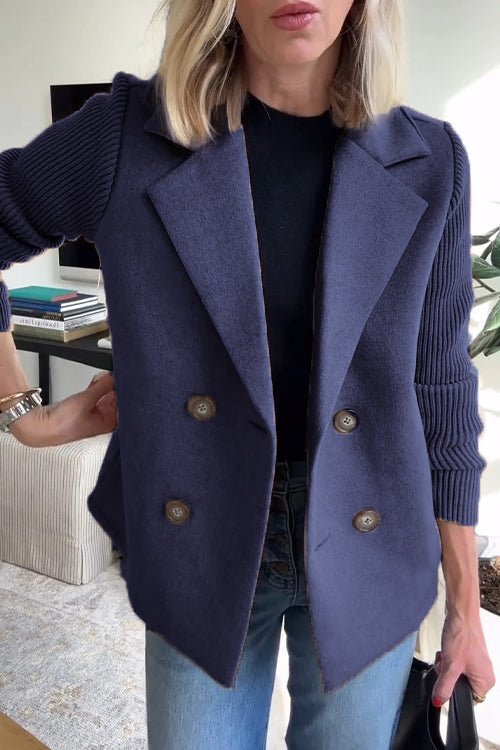 Vianne | Eleganter Blazer mit Strickärmeln