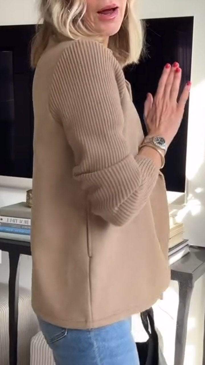 Vianne | Eleganter Blazer mit Strickärmeln