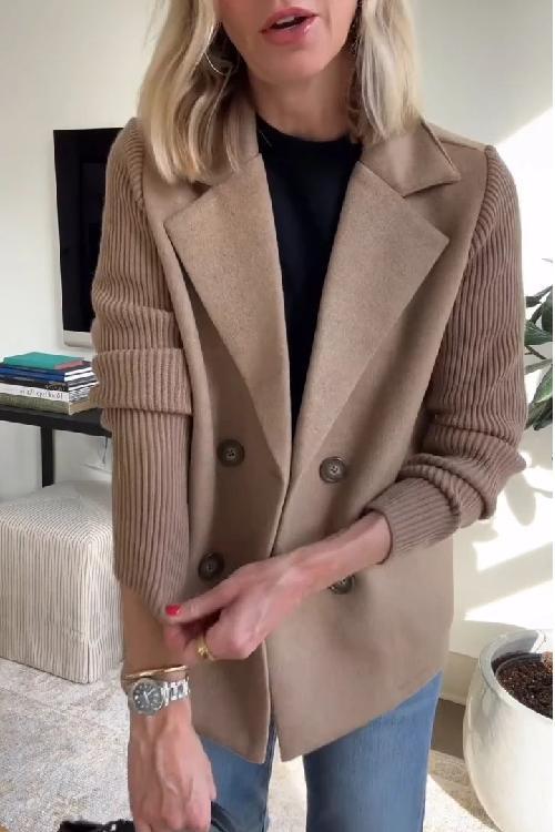 Vianne | Eleganter Blazer mit Strickärmeln