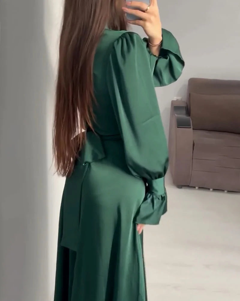 ItalianFrost - Satin Maxi Kleid
