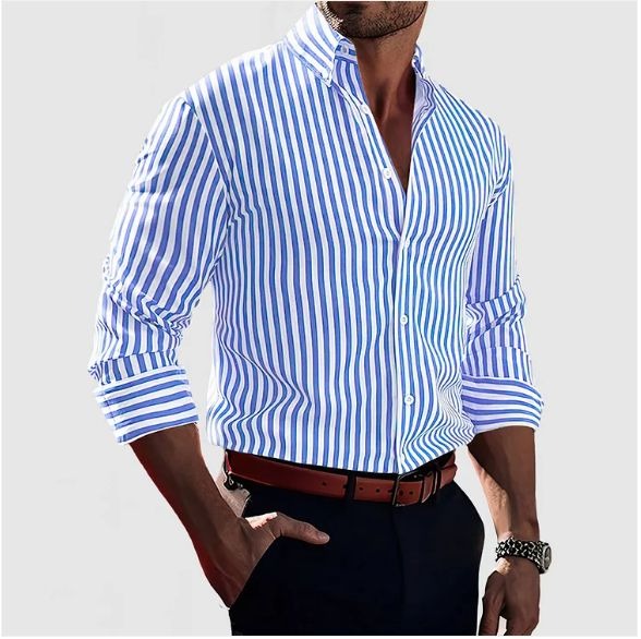Leo | Gestreiftes Hemd „Confidence“