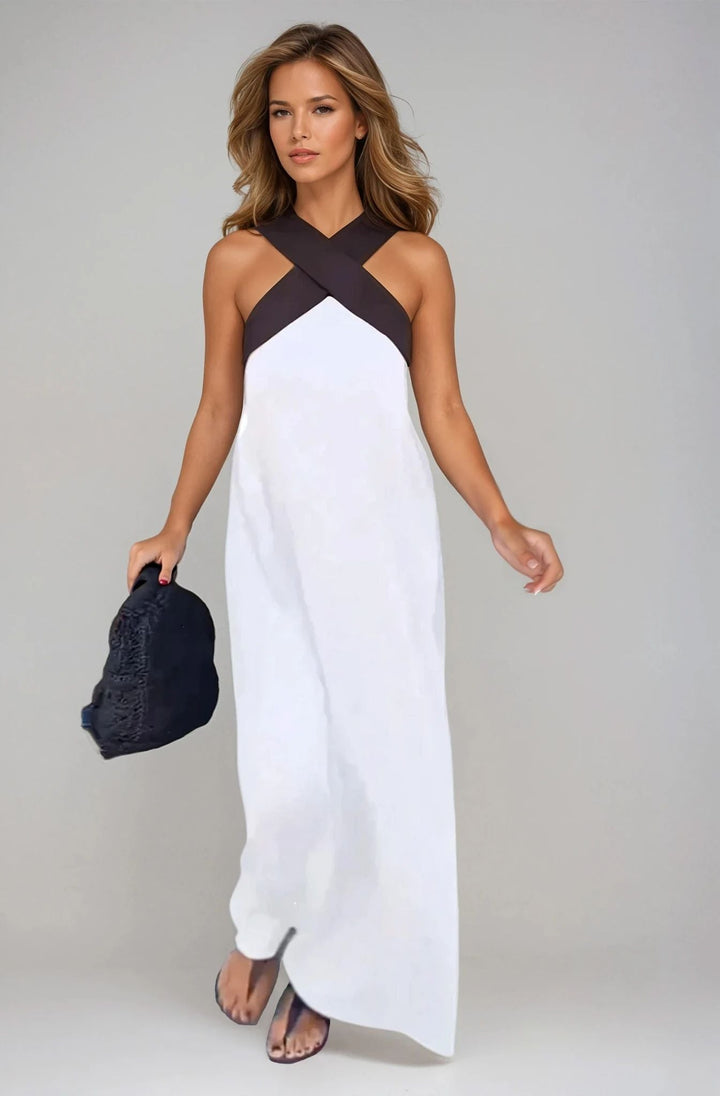 Nicole - Stilvolles Crossover-Ausschnitt-Kleid