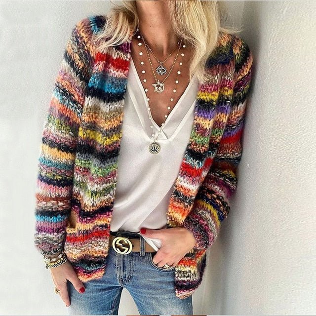 Brenda  - Lebendiger, gemütlicher Cardigan