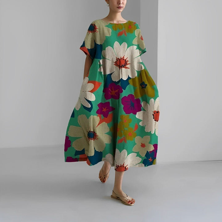Claire – Bohemian Kleid mit Blumenprint