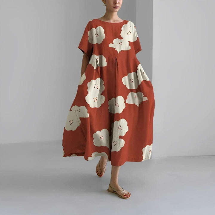 Claire – Bohemian Kleid mit Blumenprint