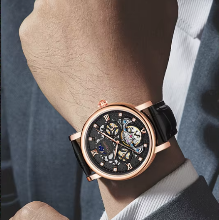 van Baerle - Geschäftliches Lederarmbanduhren