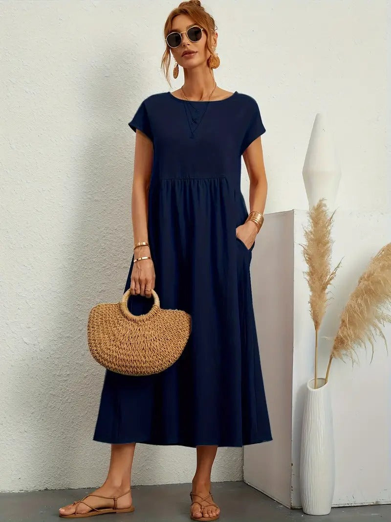 Leonor-Kleid mit Tasche