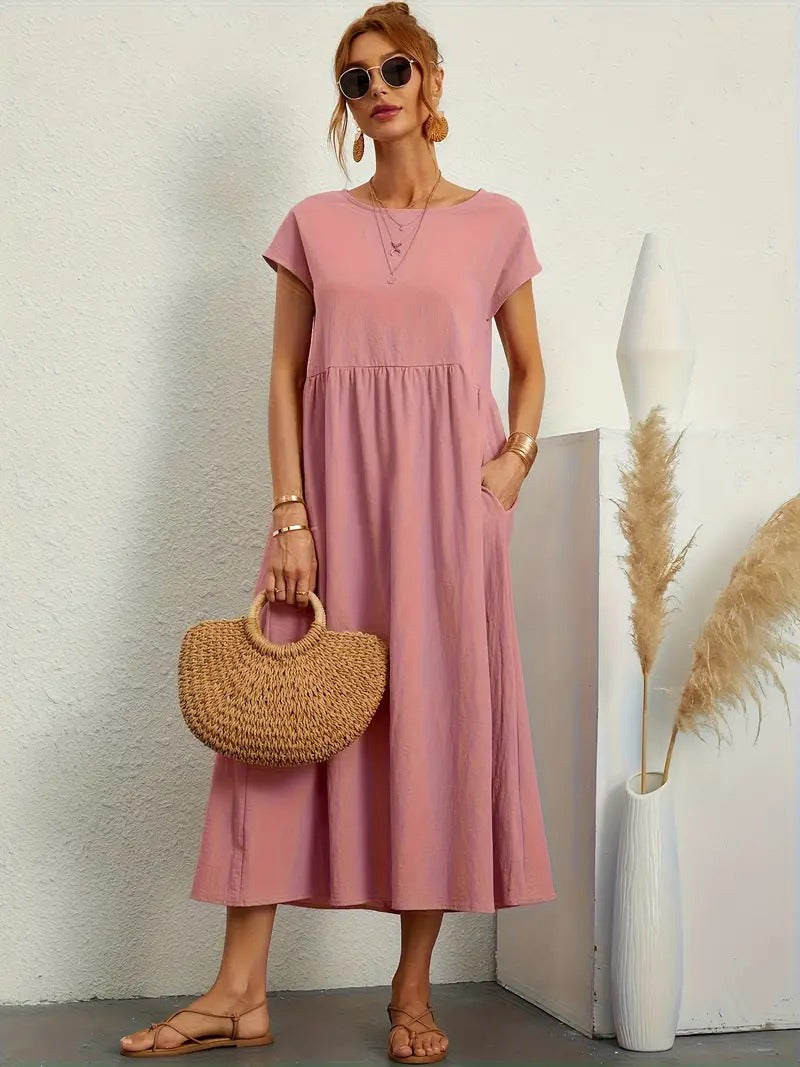 Leonor-Kleid mit Tasche