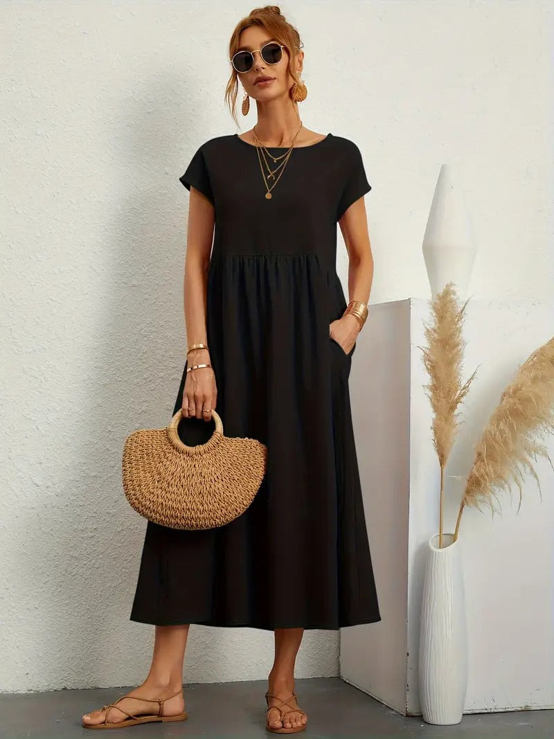 Leonor-Kleid mit Tasche