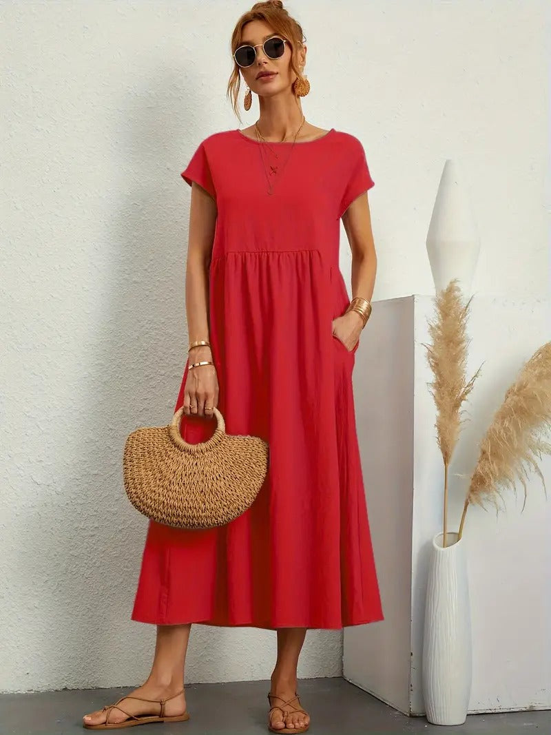 Leonor-Kleid mit Tasche