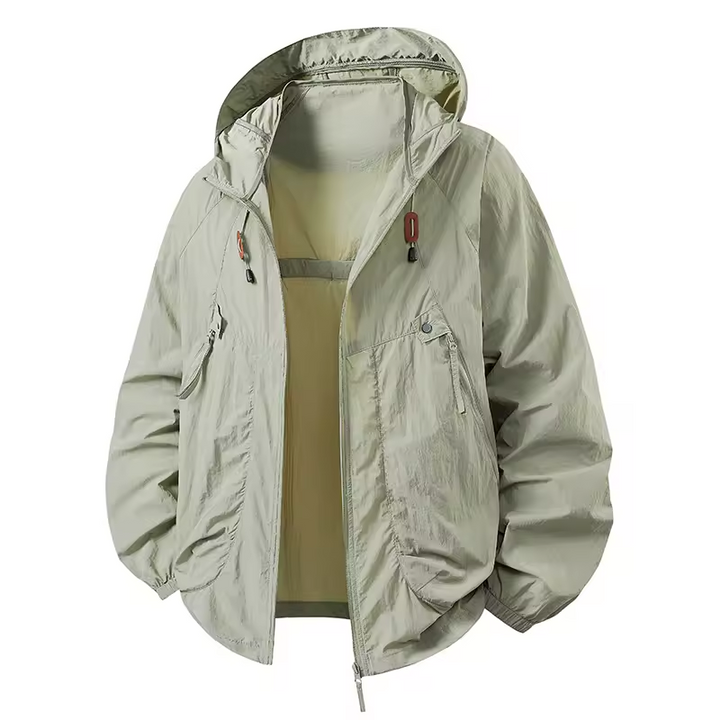 Lucan | Wasserdichter Outdoor-Windbreaker mit verstellbarer Kapuze