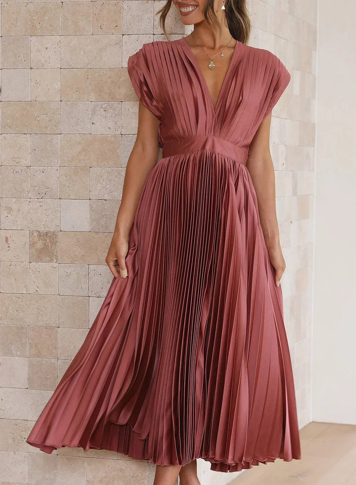 Rosea Langgeschnittenes Wickelkleid