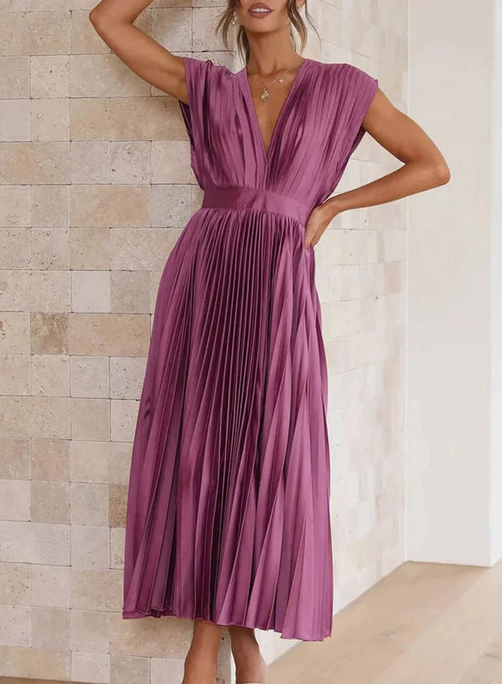 Rosea Langgeschnittenes Wickelkleid