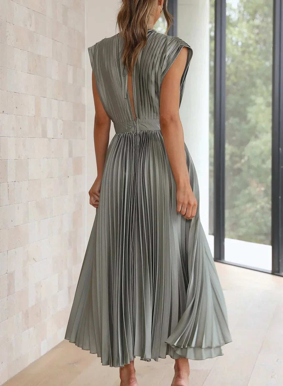 Rosea Langgeschnittenes Wickelkleid