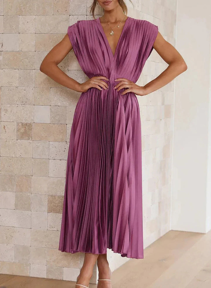 Rosea Langgeschnittenes Wickelkleid