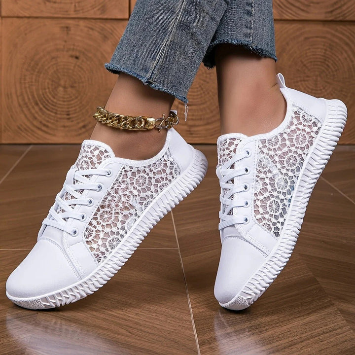 Damskie | Atmungsaktive Slip-On-Mokassins aus Mesh für Damen