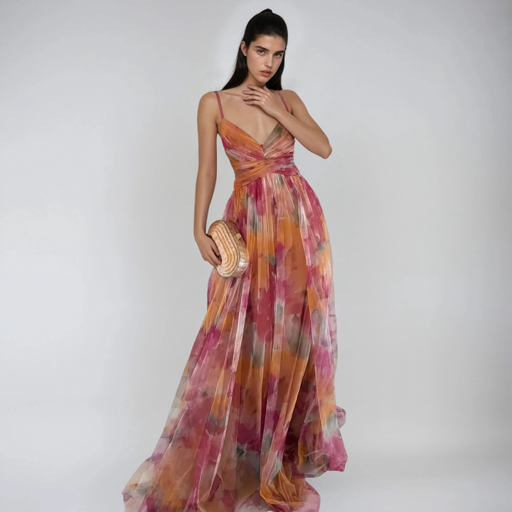 GIADA  | Leichtes Kleid mit floralem Muster