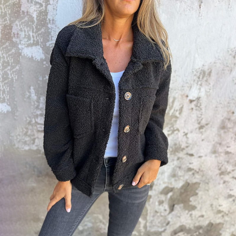 Aubrey  - Bequeme Knopf-Jacke
