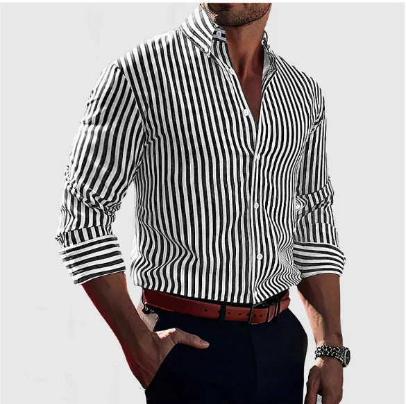 Leo | Gestreiftes Hemd „Confidence“