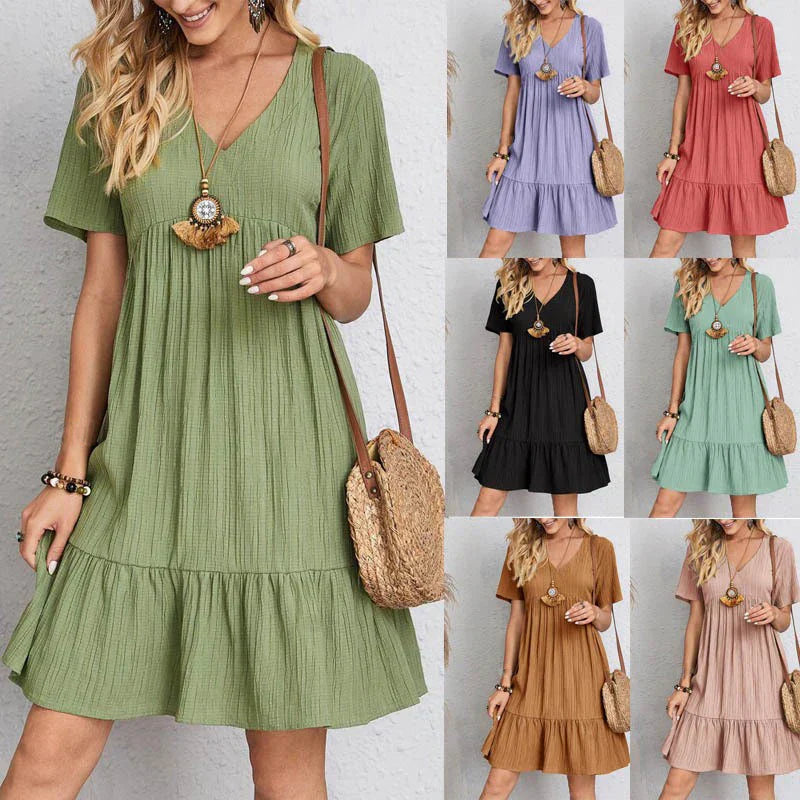 Solenne Bohème Swing Kleid für Damen