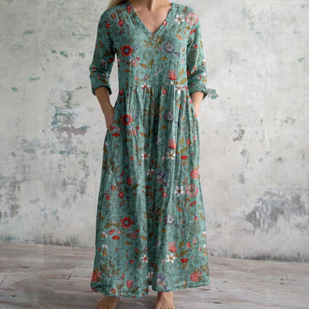 Erica - Elegantes Blumen Kleid