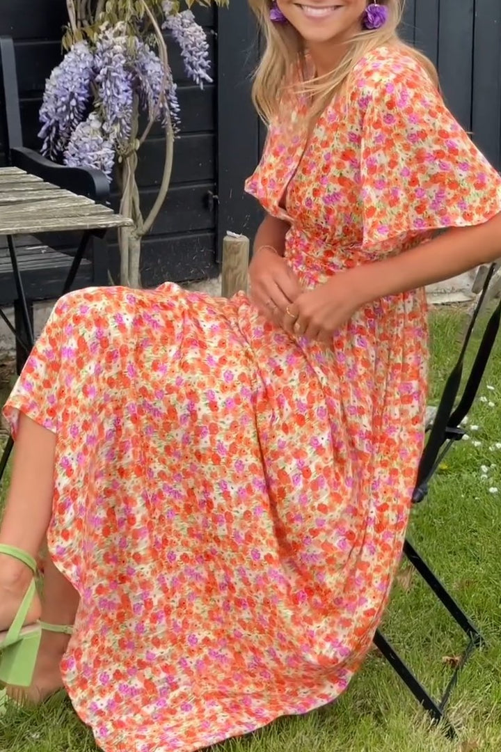 LUISE I FLORAL MAXIKLEID