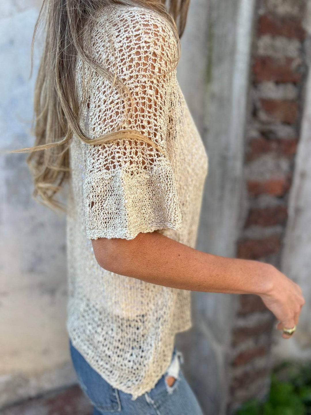 Ivonie | Elegantes strukturiertes Top