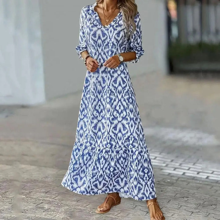 Fischer & Wagner | Sommerkleid mit V-Ausschnitt