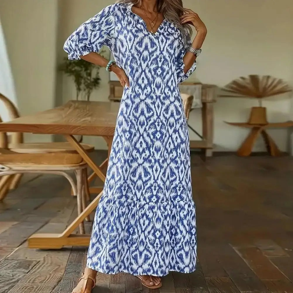 Fischer & Wagner | Sommerkleid mit V-Ausschnitt