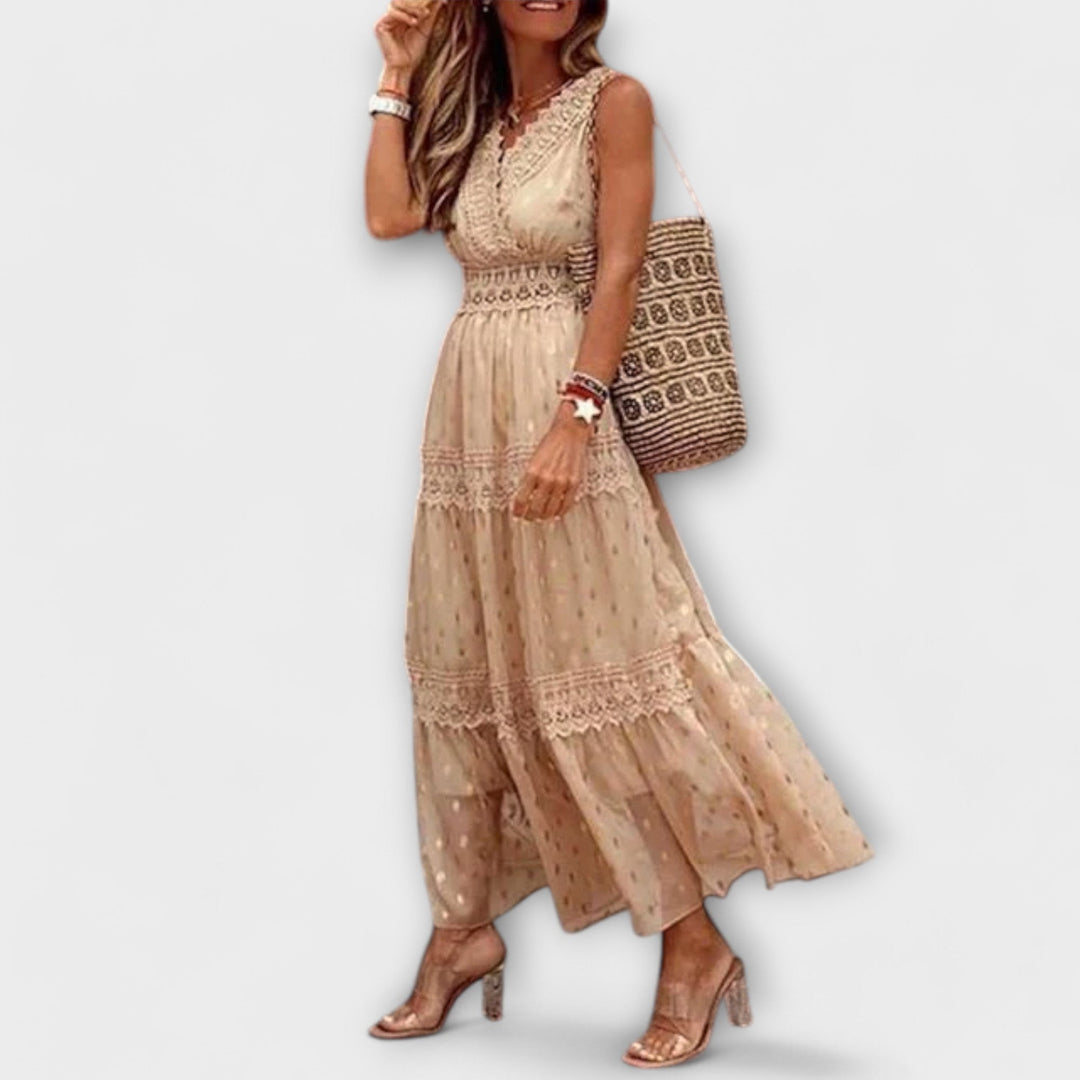 SIEGRID I SPITZE MAXI-KLEID