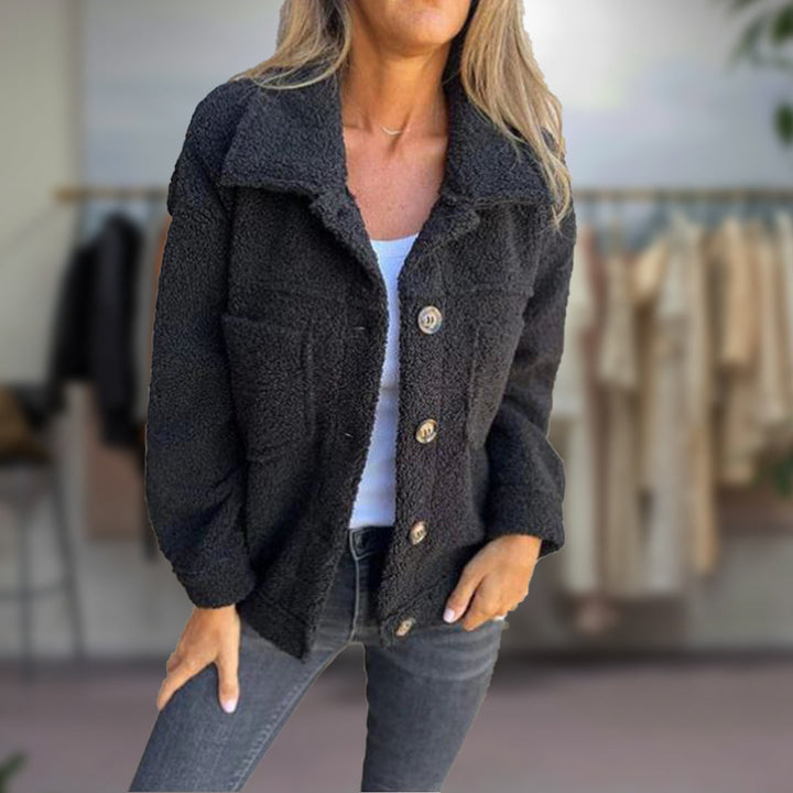 MEERLE  | Kurze Jacke mit Revers für stilvolle Wärme