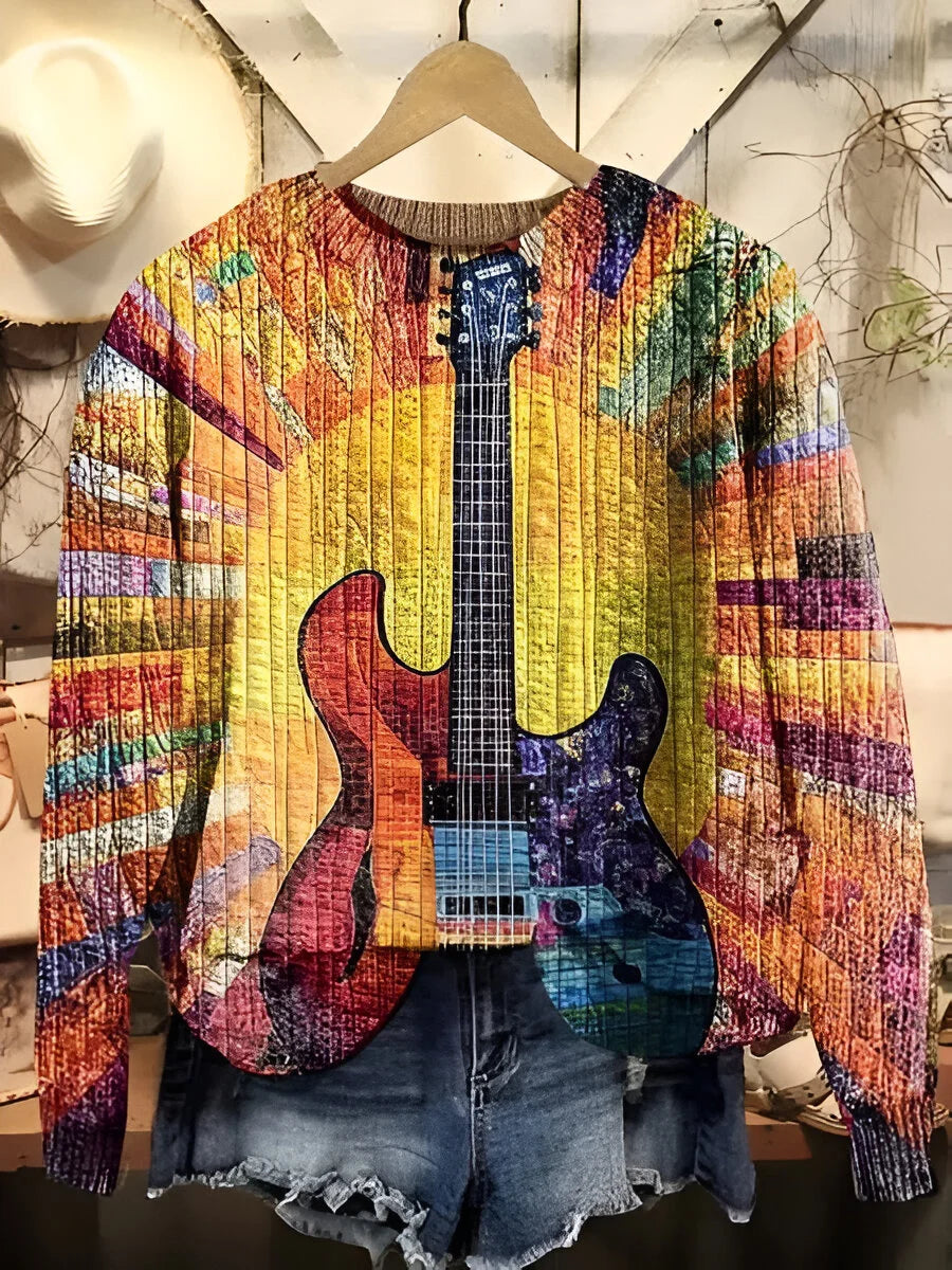 Tanja - Buntes Boho-Stil Sweatshirt