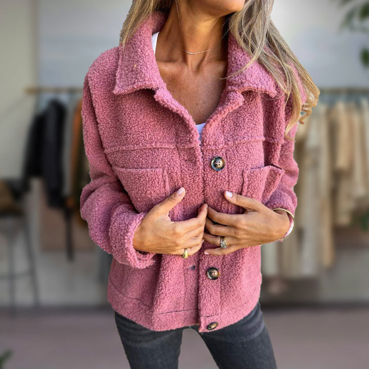 MEERLE  | Kurze Jacke mit Revers für stilvolle Wärme