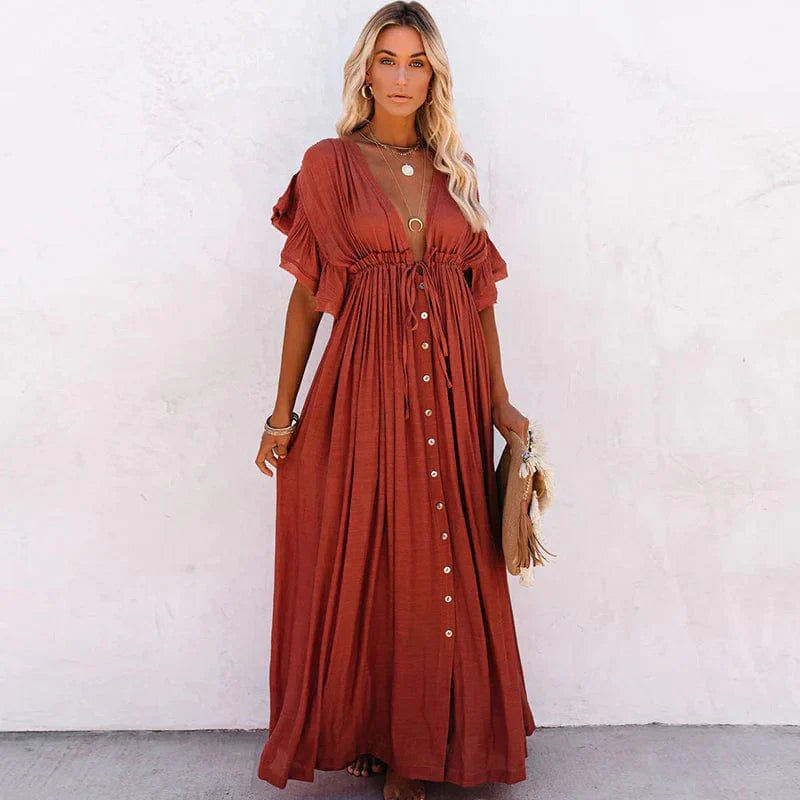 Julie - Lange Strandkleid