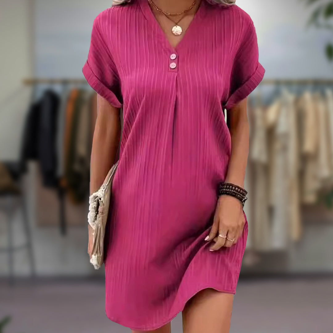 GRAZIANA  | Elegantes V-Ausschnitt-Kleid für jeden Anlass