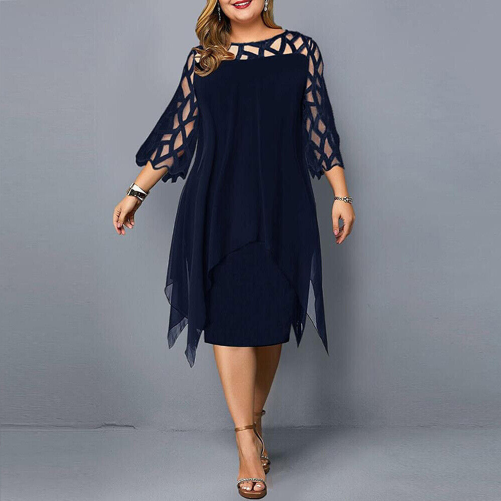 Abelone | Elegantes Oversize-Midikleid