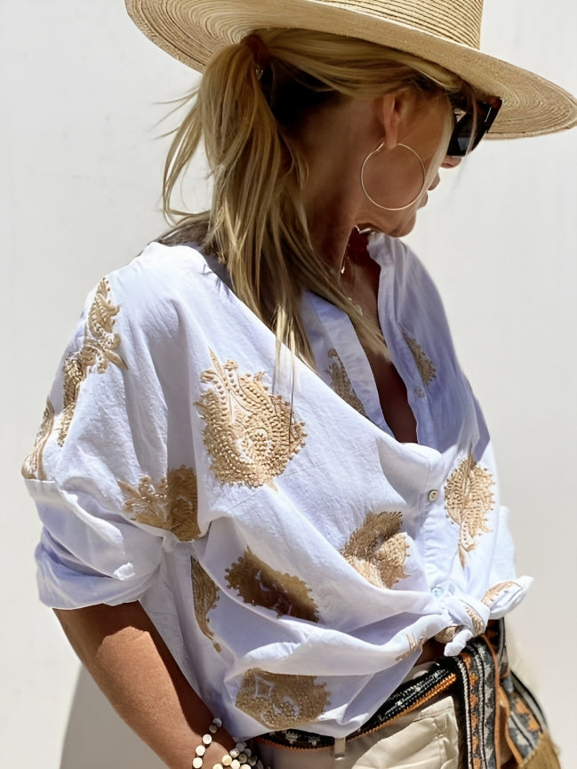 Simone | Schicke Bluse im Ibiza-Stil