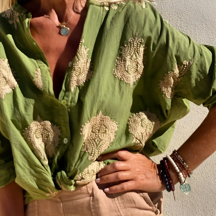 Simone | Schicke Bluse im Ibiza-Stil