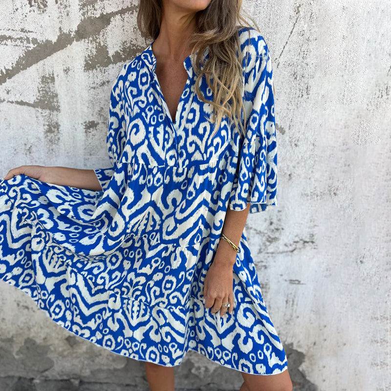 CHRISTEL I GEDRUCKTES MINIKLEID