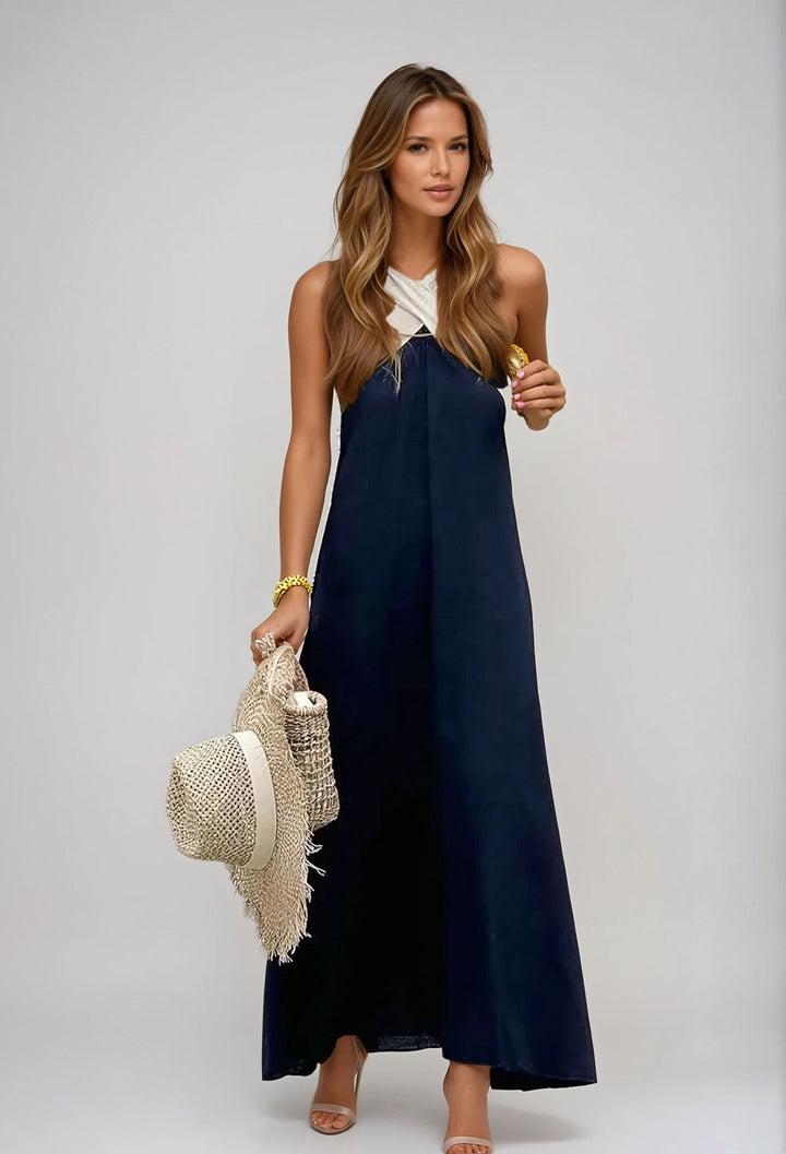Nicole - Stilvolles Crossover-Ausschnitt-Kleid