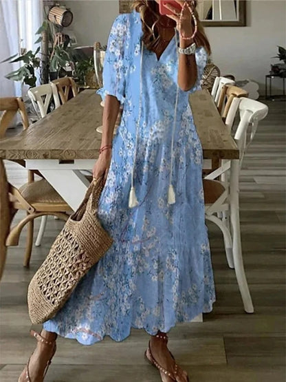 Dianna- Boho Bauchbedeckendes Kleid