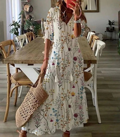 Dianna- Boho Bauchbedeckendes Kleid