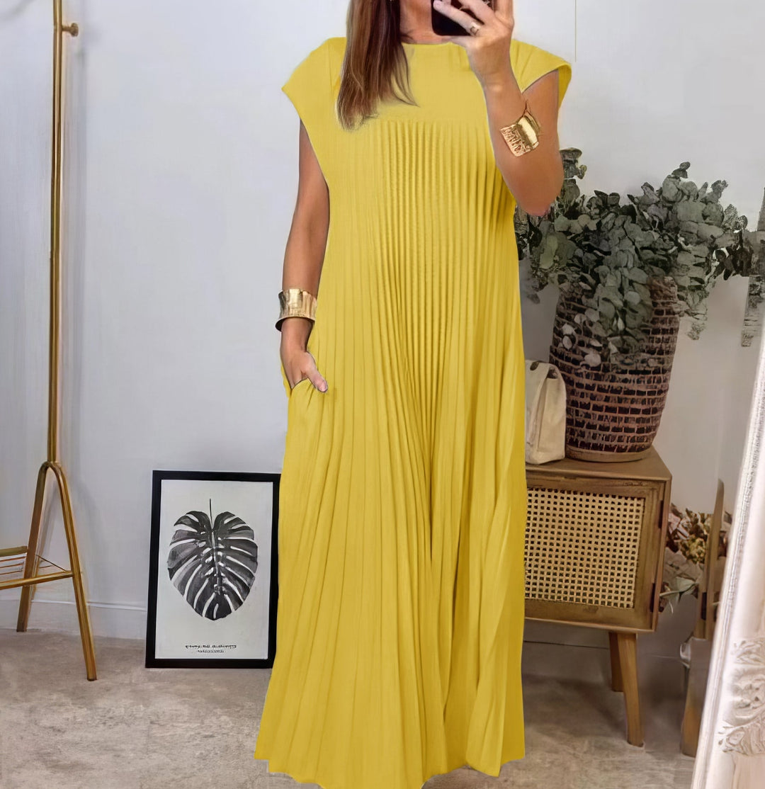 ELEONORA | Plissiertes ärmelloses Kleid, Elegant und zeitlos
