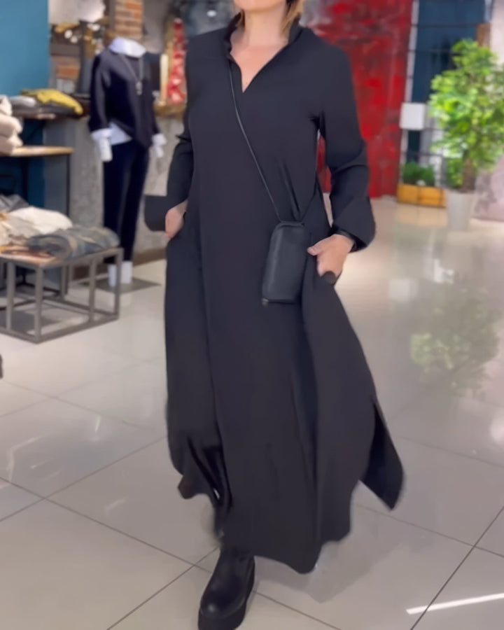 CLAUDIA | Elegantes und Modisches Elastisches Langkleid
