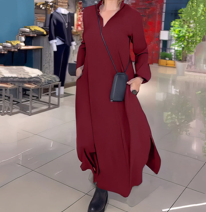 CLAUDIA | Elegantes und Modisches Elastisches Langkleid