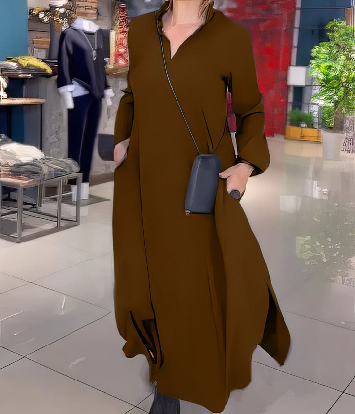 CLAUDIA | Elegantes und Modisches Elastisches Langkleid